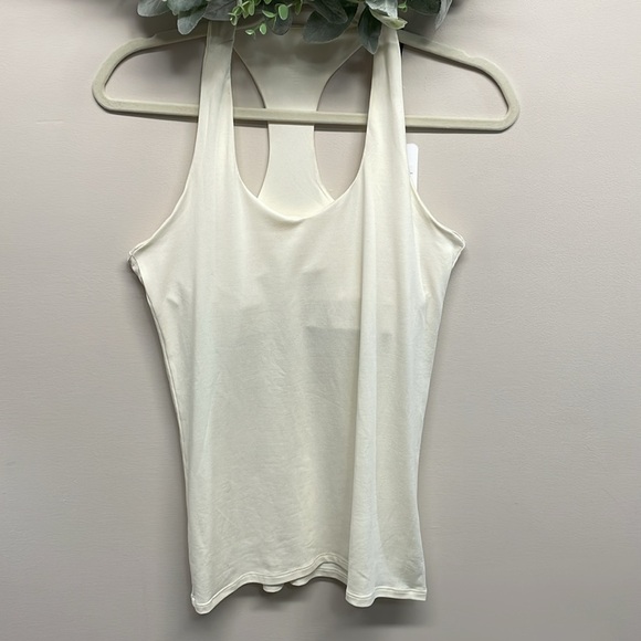 NWT Varley Waldon Racer Back Active Tank Shelf Bra Egret Cream M - Picture 4 of 14